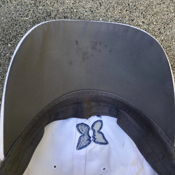 VTG IMPERIAL Kapalua Maui Hat White Embroidered Adjustable Cap Blue Hawaii - Picture 6 of 6